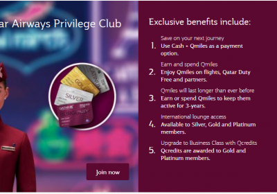 Join Qatar Airways Privilege Club